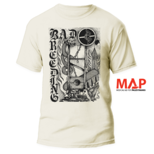 BAD BREEDING </br> natural raw t-shirt </br> (black print)
