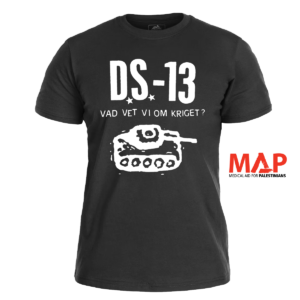 DS-13 - Vad Vet Vi Om Kriget </br> black t-shirt </br> (white print)