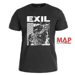 EXIL </br> black t-shirt </br> (white print)
