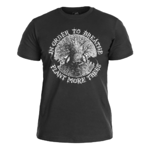 STIVART – In Order To Breathe – Plant More Trees </br> black t-shirt </br> (white print)
