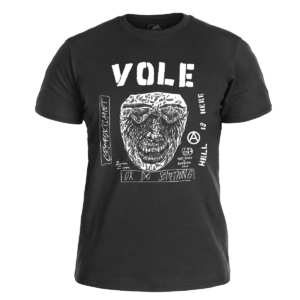 VOLE </br> black t-shirt </br> (white print)