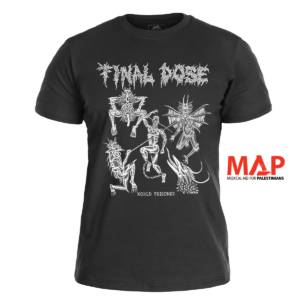 FINAL DOSE - World Prisoner </br> black t-shirt </br> (white print)