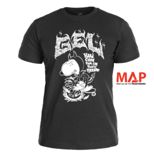 GEL - Snoopy Hardcore </br> black t-shirt </br> (white print)