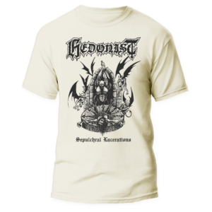 HEDONIST </br> natural raw t-shirt </br> (black print)