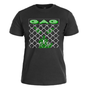 GAG - Monster </br> black t-shirt </br> (white/green print)