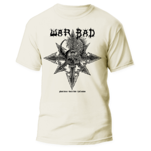 WARBAD - BOLT THROWER worship </br>- Plant Trees Hail Satan </br> natural raw t-shirt </br> (black print)