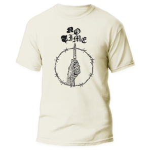 NO TIME - Demo </br> natural raw t-shirt </br> (black print)