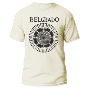 BELGRADO </br>- Panopticon/Vicious Circle </br> natural raw t-shirt </br> (black print)