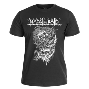 NAPALM RAID </br>- Soon The End </br> black t-shirt </br> (white print)