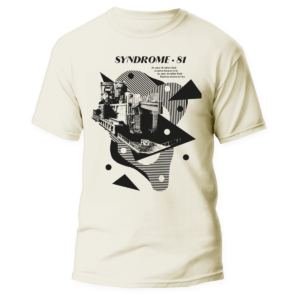 SYNDROME 81 </br> natural raw t-shirt </br> (black print)