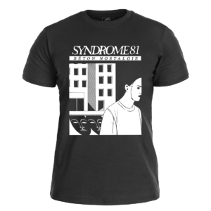 SYNDROME 81 </br> black t-shirt </br> (white print)
