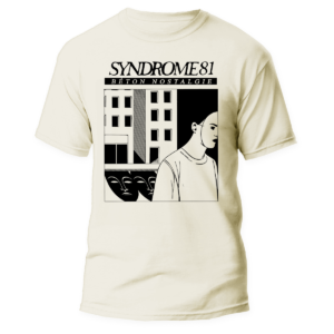 SYNDROME 81 </br> natural raw t-shirt </br> (black print)