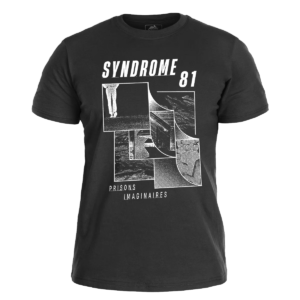 SYNDROME 81 </br> black t-shirt </br> (white print)