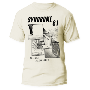 SYNDROME 81 </br> natural raw t-shirt </br> (black print)