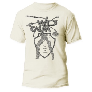 WET DREAM WAR MACHINE - Boots </br> natural raw t-shirt </br> (black print)