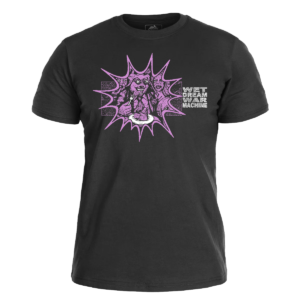 WET DREAM WAR MACHINE - Feast </br> black t-shirt </br> (white/pink print)