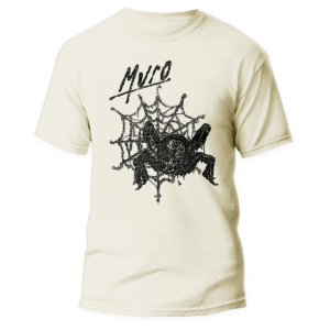 MURO - Spider </br> natural raw t-shirt </br> (black print)