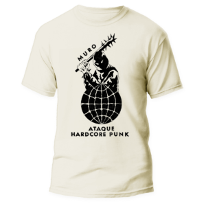 MURO - Ataque Hardcore Punk </br> natural raw t-shirt </br> (black print)