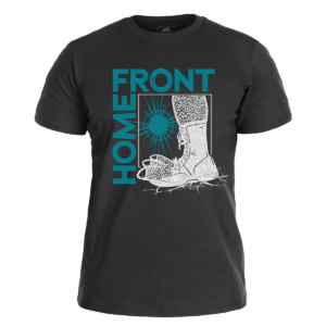 HOME FRONT </br> japan tour</br> black t-shirt <br>(white/color print)