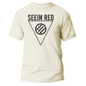 Seein Red </br> natural raw t-shirt </br> (black print)