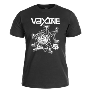VAXINE </br> black t-shirt</br> (white print)
