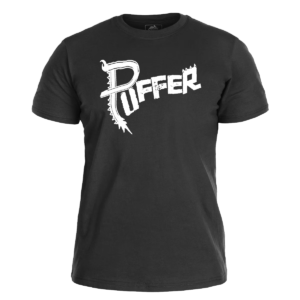 PUFFER </br> black t-shirt</br> logo