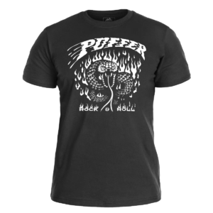 PUFFER </br> black t-shirt</br> snake