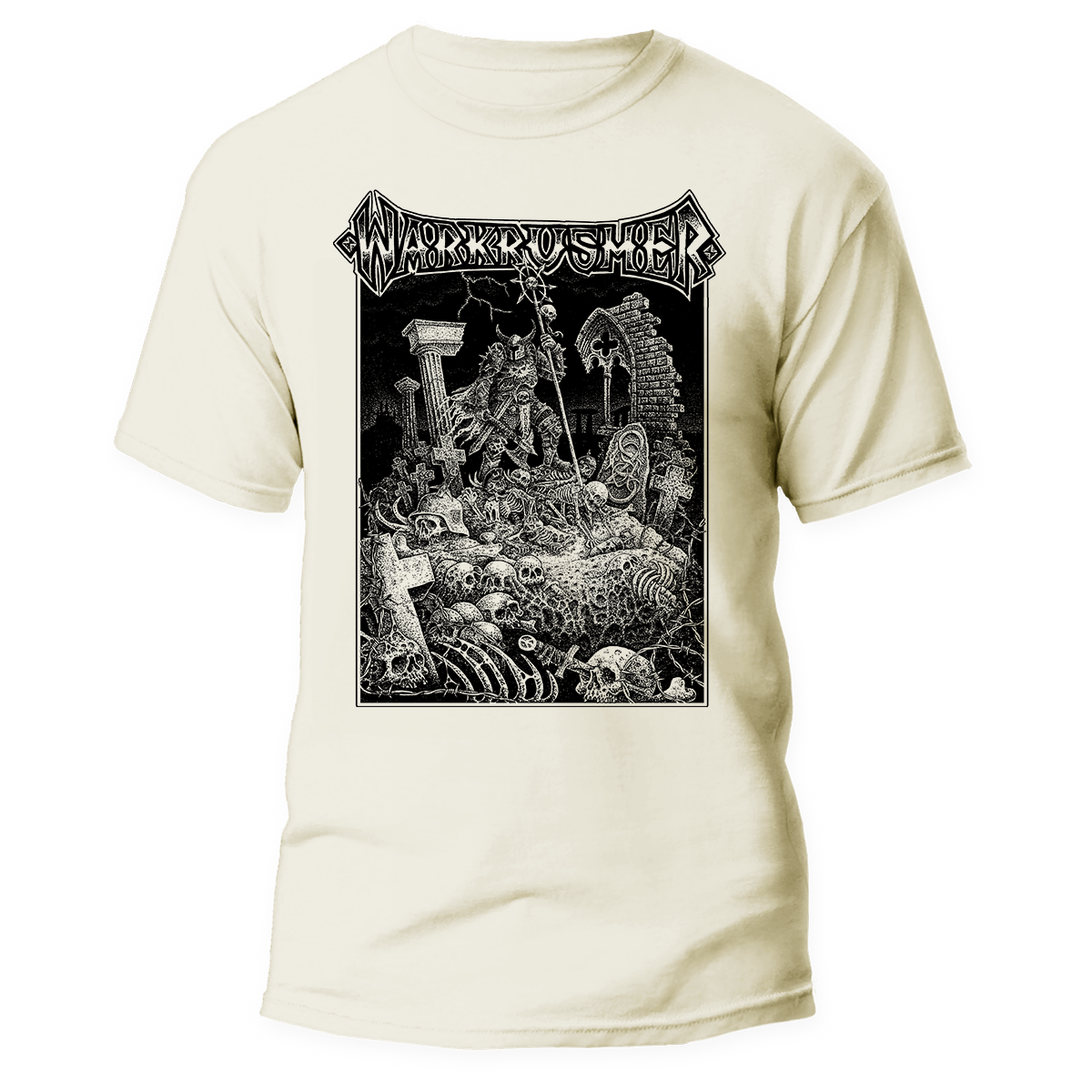 Warkrusher </br> natural raw t-shirt </br> euro tour